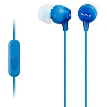 Auriculares Intrauditivos Sony MDR-EX15APLI/ con Micrófono/ Jack 3.5/ Azules - Frikibase