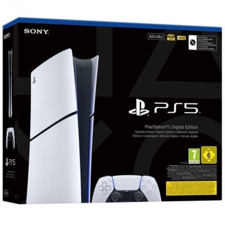 Consola Sony Playstation 5 - PS5 Slim Digital 825GB/ Incluye Mando Dual Sense/ Chassis E - Frikibase