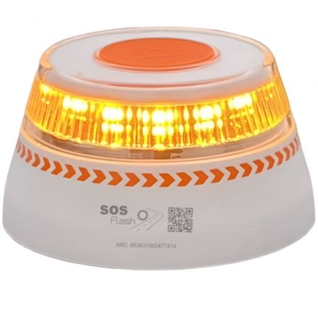 Luz baliza de emergencia para coche SOS Flash V16 Connected IoT BAL/2/ Homologada/ Base Imantada/ Geolocalizable/ Funciona a Pilas - Frikibase