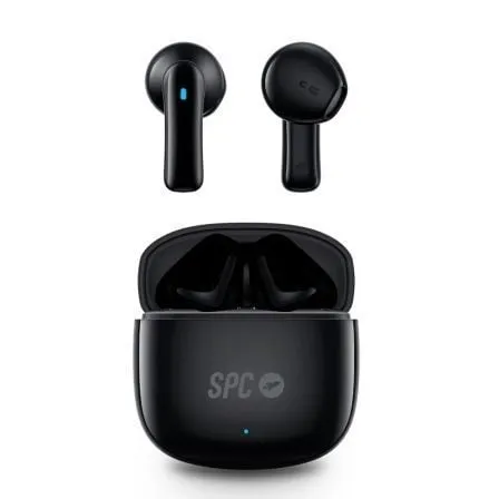 Auriculares Bluetooth SPC Zion 2 Play con estuche de carga/ Autonomía 7h/ Negros - Frikibase