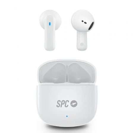 Auriculares Bluetooth SPC Zion 2 Play con estuche de carga/ Autonomía 7h/ Blancos - Frikibase