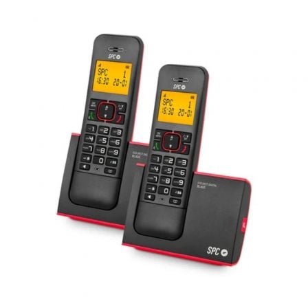 Teléfono Inalámbrico SPC Blade 7292RC2/ Pack DUO/ Rojo y Negro - Frikibase