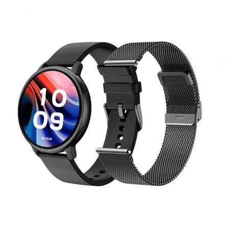 Smartwatch SPC Smartee Duo Classic 9652N/ Notificaciones/ Frecuencia Cardíaca/ Negro/ Incluye Correa Extra - Frikibase