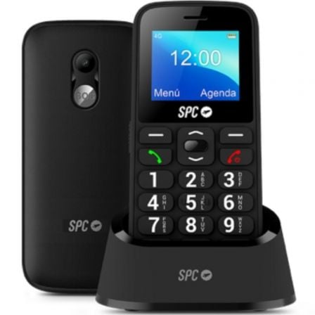 Teléfono Móvil SPC Fortune 2 4G para Personas Mayores/ Negro - Frikibase