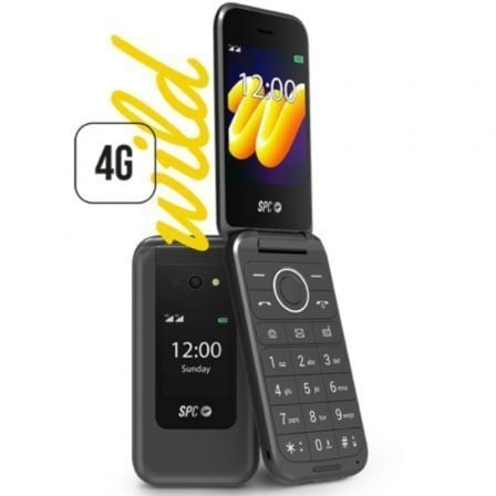 Teléfono Móvil SPC WILD para Personas Mayores/ 4G/ Negro - Frikibase