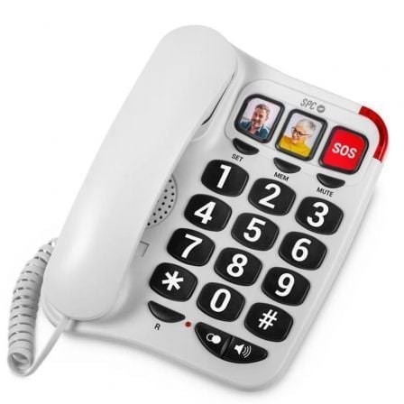 Teléfono SPC Confort Numbers 2/ Blanco - Frikibase