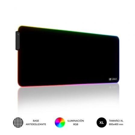 Alfombrilla Subblim MP-02RGB01 LED RGB XL/ 800 x 300 x 4 mm - Frikibase