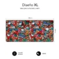 Alfombrilla Subblim 01PUW02 Graffiti XL/ 900 x 400 x 3 mm – imagen 3