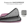 Funda Subblim Air Padding 360 Sleeve para Portátiles hasta 14"/ Rosa – imagen 3