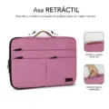 Funda Subblim Air Padding 360 Sleeve para Portátiles hasta 14"/ Rosa – imagen 4