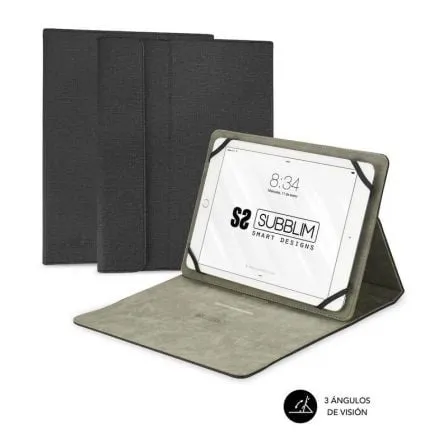 Funda Subblim Clever Stand para Tablets de 9.6"-11"/ Negra - Frikibase