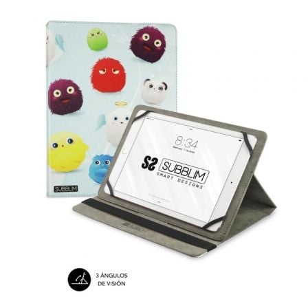 Funda Subblim Trendy Furry para Tablets de 9.6"-11"/ Negra - Frikibase