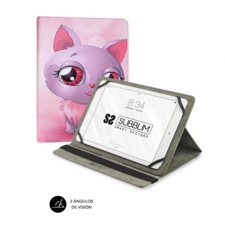 Funda Subblim Trendy Cat para Tablets de 10.1"-11" - Frikibase