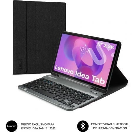 Funda con Teclado Subblim Keytab Pro BT Lenovo Idea Tab 11" 2025/ Negra - Frikibase