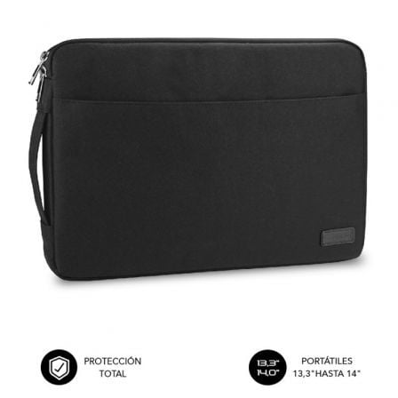 Funda Subblim Urban Laptop Sleeve para Portátiles hasta 14"/ Negra - Frikibase