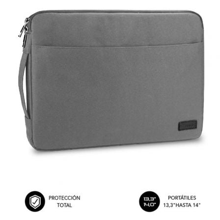 Funda Subblim Urban Laptop Sleeve para Portátiles hasta 14"/ Gris - Frikibase