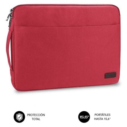Funda Subblim Urban Laptop Sleeve para Portátiles hasta 15.6"/ Roja - Frikibase