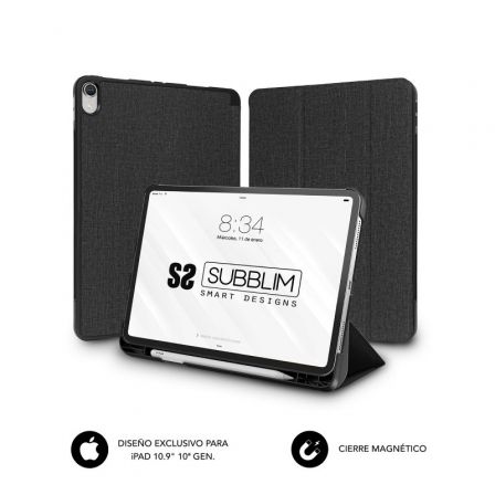 Funda Subblim Shock Case SUBCST-5SC316 para iPad 10ª Generación de 10.9"/ Negra - Frikibase