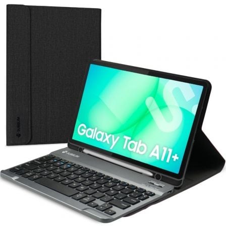 Funda con Teclado Subblim KeyTab Pro BT para Tablets Samsung Galaxy A11+/ Negra - Frikibase