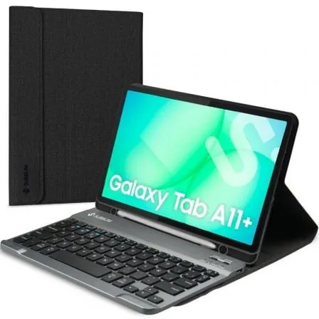Funda con Teclado Subblim KeyTab Pro BT para Tablets Samsung Galaxy A11+/ Negra - Frikibase