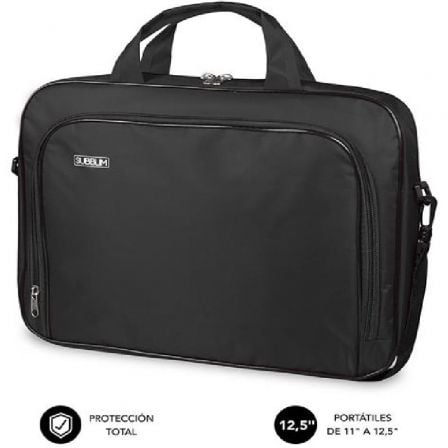 Maletín Subblim Oxford para Portátiles hasta 12.5"/ Negro - Frikibase