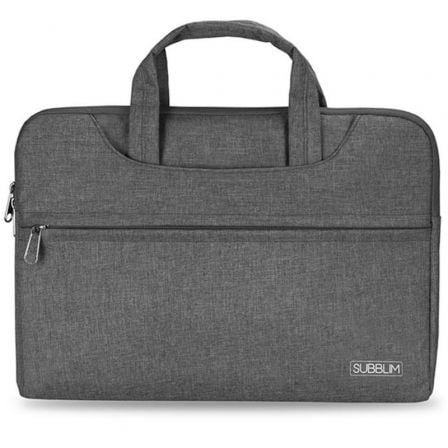 Maletín Subblim Business Laptop Sleeve para Portátiles hasta 15.6"/ Cinta para Trolley/ Gris - Frikibase