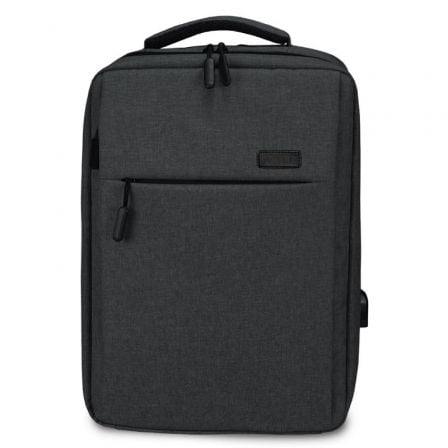 Mochila Subblim Traveller Airpadding Backpack para Portátiles hasta 15.6"/ Puerto USB/ Gris - Frikibase