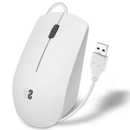 Ratón Subblim Business Silencioso/ Hasta 1200 DPI/ Blanco - Frikibase