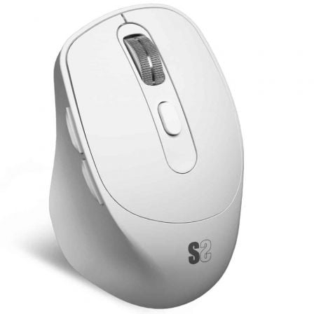 Ratón Ergonómico Inalámbrico Subblim Comfort Ergo Dual Battery/ Batería recargable/ Hasta 2400 DPI/ Blanco - Frikibase
