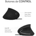 Ratón Vertical Subblim Glide Vertical Ergo Wired/ Hasta 1600 DPI/ Negro – imagen 5