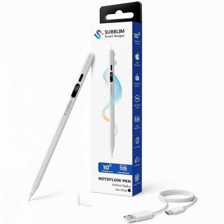 Lápiz Electrónico Subblim NoteFlow Pen para iPad/ Blanco - Frikibase