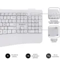 Teclado y Ratón Inalámbrico Subblim Combo Dual Office Prowave/ Blanco – imagen 2
