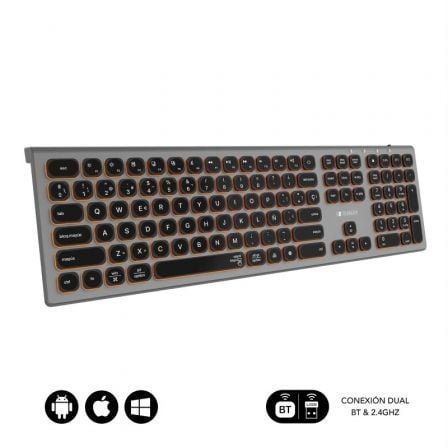 Teclado Inalámbrico Subblim Master/ Gris y Negro - Frikibase