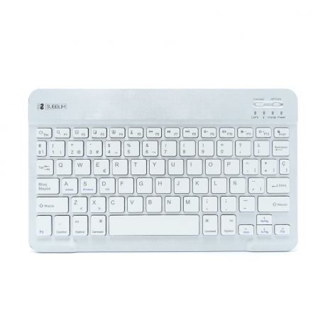 Teclado Compacto Inalámbrico Subblim Smart/ Plata - Frikibase