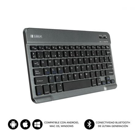 Teclado Compacto Inalámbrico Subblim Smart/ Gris - Frikibase