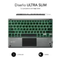 Teclado Compacto Inalámbrico Subblim Touchpad Smart Blacklit/ Gris – imagen 3