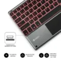 Teclado Compacto Inalámbrico Subblim Touchpad Smart Blacklit/ Gris – imagen 4