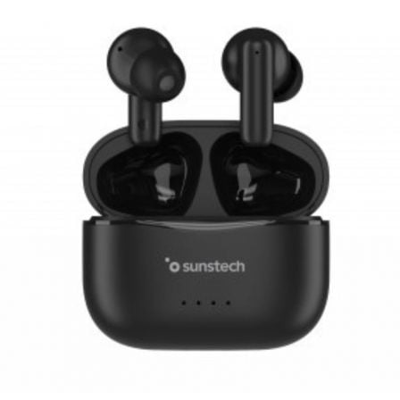 Auriculares Bluetooth Sunstech WAVEPODSBK con estuche de carga/ Autonomía 4.5h/ Negros - Frikibase