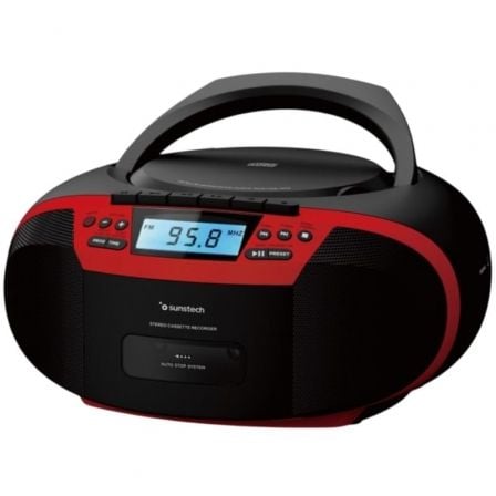 Radio CD Sunstech CXUM54BTRD/ Rojo - Frikibase