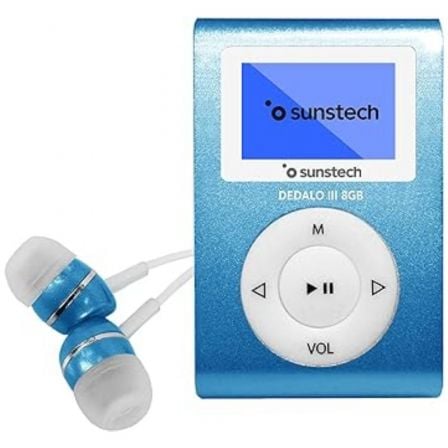 Reproductor MP3 Sunstech Dedalo III/ 8GB/ Radio FM/ Azul - Frikibase