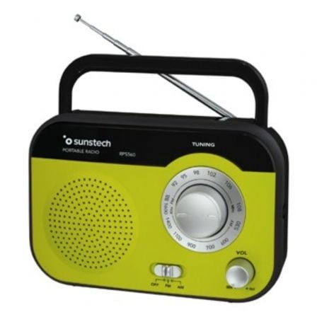 Radio Portátil Sunstech RPS560/ Verde - Frikibase