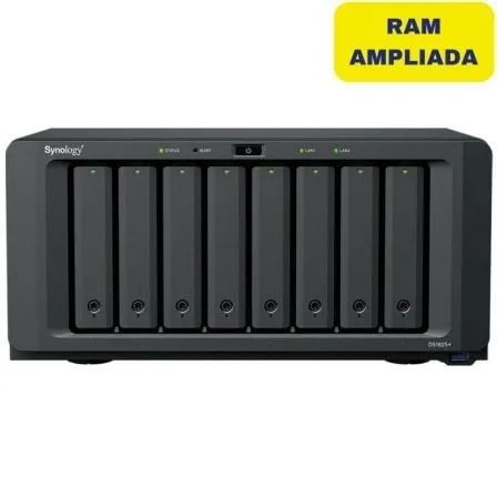 NAS Synology Diskstation DS1825+/ 8 Bahías 3.5"- 2.5"/ 32GB DDR4/ Formato Torre - Frikibase