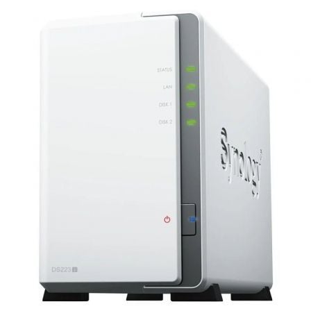 NAS Synology Diskstation DS223J/ 2 Bahías 3.5"- 2.5"/ 1GB DDR4/ Formato Torre - Frikibase
