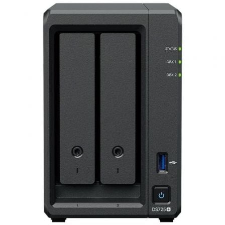 NAS Synology Diskstation DS725+/ 2 Bahías 3.5"- 2.5"/ 4GB DDR4/ Formato Torre - Frikibase