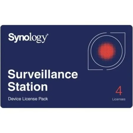 Licencia Física Synology Surveillance Device License Pack/ 4 Dispositivos - Frikibase