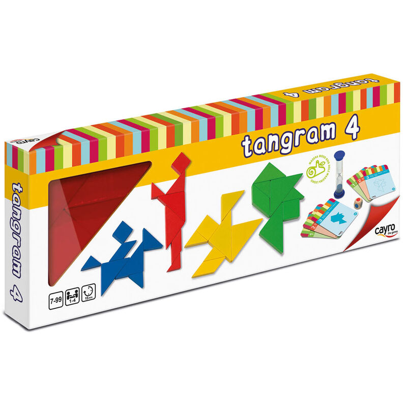 4 Tangrams Madera - Frikibase.com