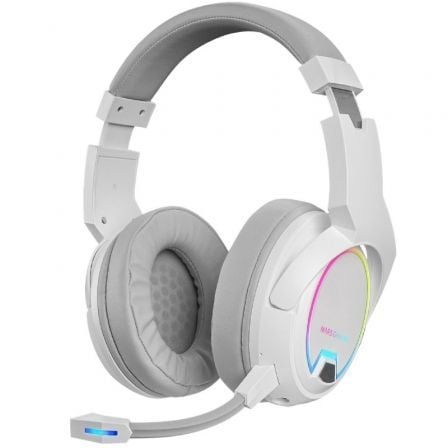 Auriculares Gaming Inalámbricos con Micrófono Mars Gaming MHW100/ Jack 3.5/ Blancos - Frikibase