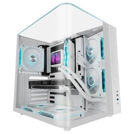 Caja Gaming Semitorre Mars Gaming MC-INFINIOLITE/ Blanca - Frikibase