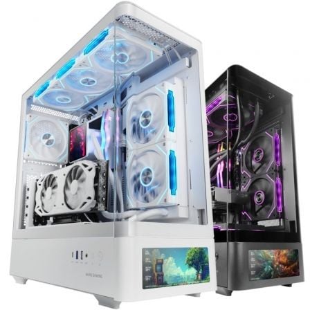Caja Gaming Semitorre Mars Gaming MC-LCDPRO/ Blanca - Frikibase