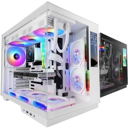 Caja Gaming Semitorre Mars Gaming MC-MIRAGE/ Blanca - Frikibase